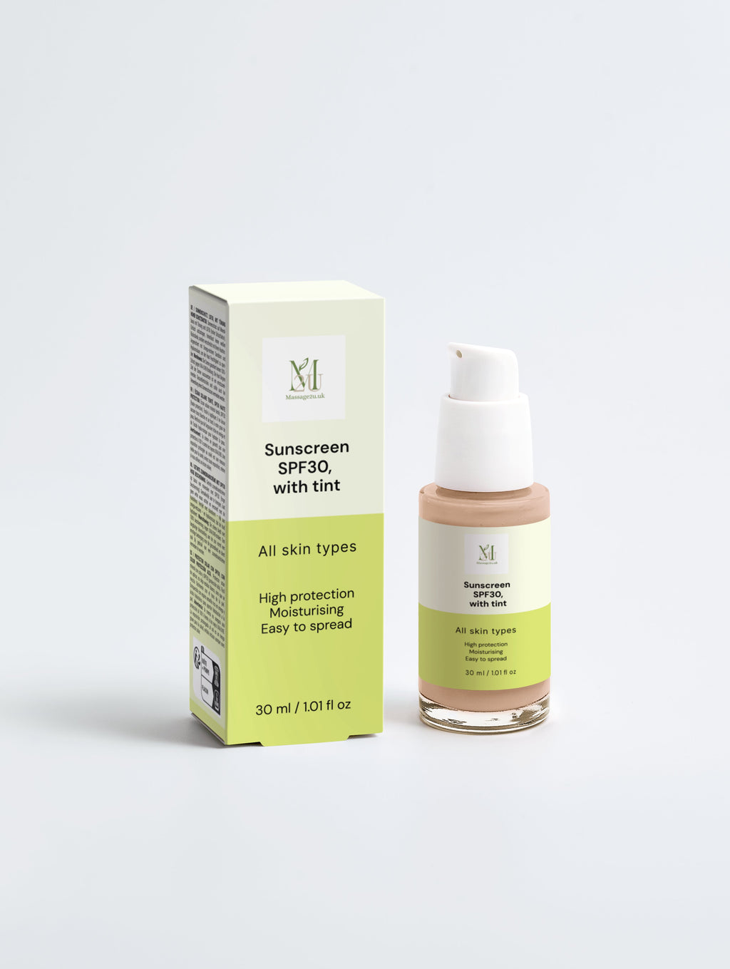 Sunscreen SPF30, with tint
