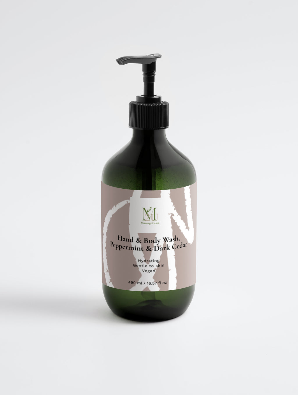 Hand & Body Wash, Peppermint & Dark Cedar