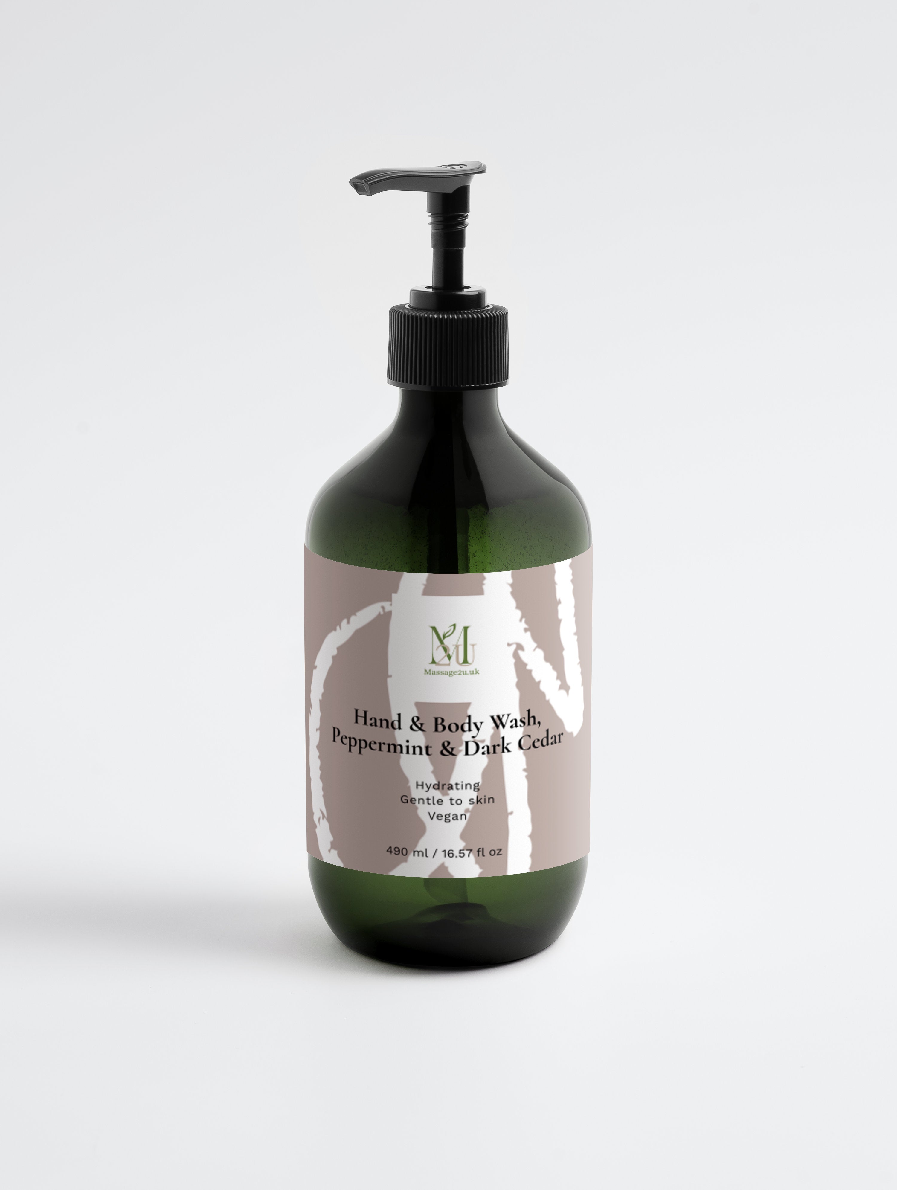 Hand & Body Wash, Peppermint & Dark Cedar