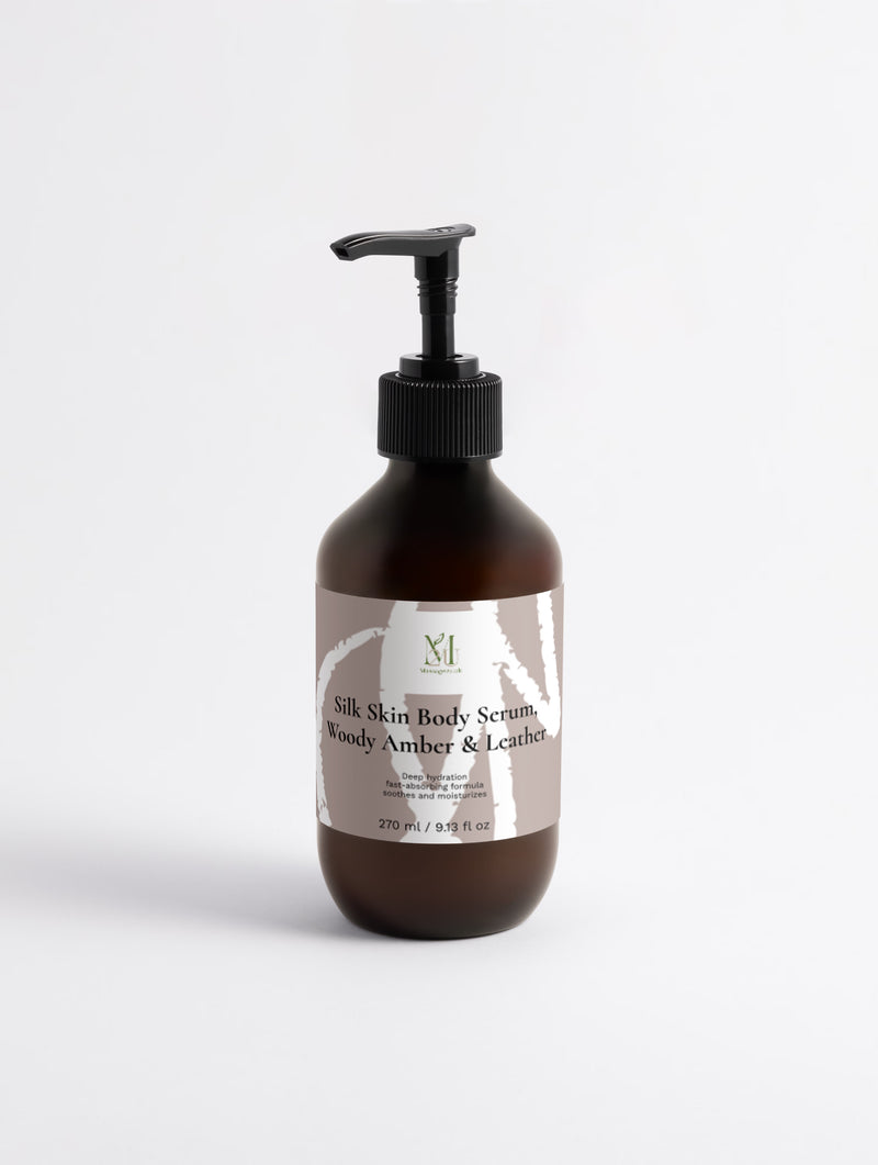 Silk Skin Body Serum, Woody Amber & Leather